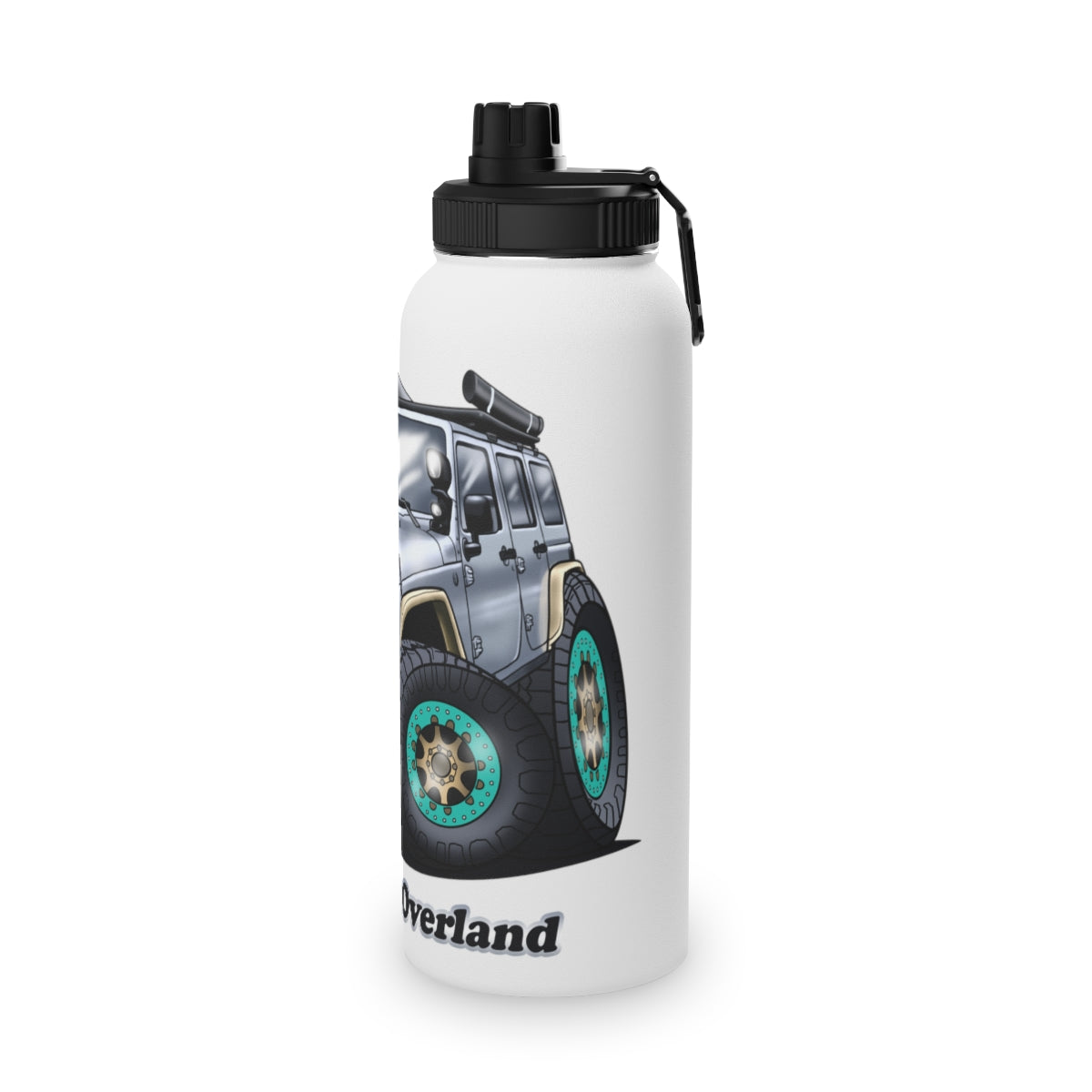 JeepFam Stainless Steel Water Bottle, Sports Lid